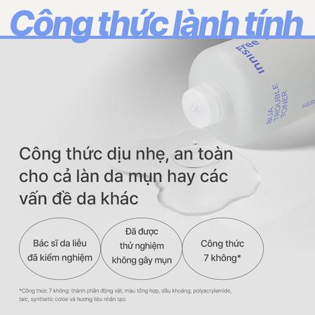 Nước hoa hồng dành cho da mụn innisfree Bija Trouble Toner 170mL