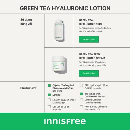 Sữa dưỡng cân bằng ẩm trà xanh innisfree Green Tea Balancing Lotion EX 160 mL