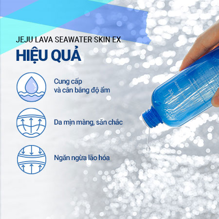 Nước cân bằng ngăn ngừa lão hóa da innisfree Jeju Lava Seawater Skin EX 200 mL