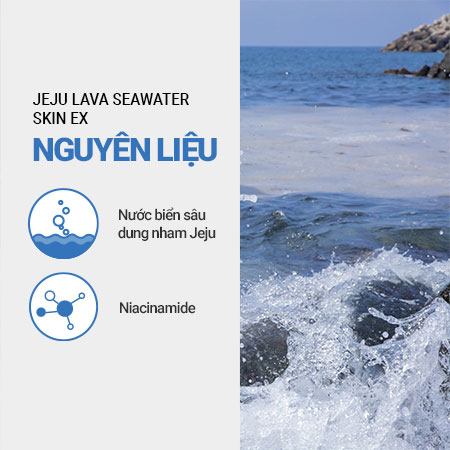 Nước cân bằng dưỡng ẩm chống lão hóa từ nước biển sâu dung nham innisfree Jeju Lava Seawater Skin EX 200 mL